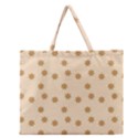 Pattern Gingerbread Star Zipper Large Tote Bag View1