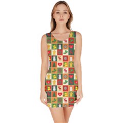 Pattern Christmas Patterns Sleeveless Bodycon Dress by Amaryn4rt