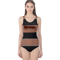 Stainless Rust Texture Background One Piece Swimsuit by Amaryn4rt