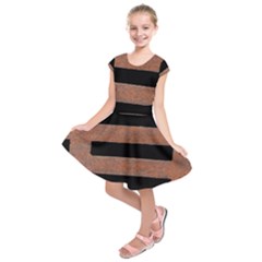 Stainless Rust Texture Background Kids  Short Sleeve Dress by Amaryn4rt