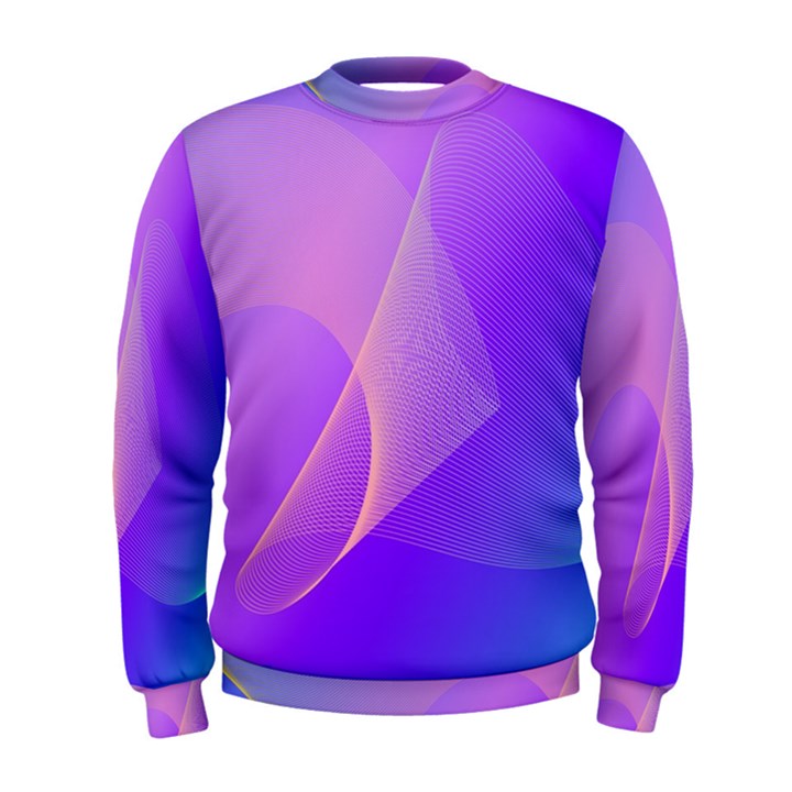Vector Blend Screen Saver Colorful Men s Sweatshirt