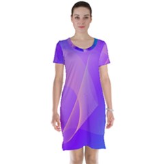 Vector Blend Screen Saver Colorful Short Sleeve Nightdress by Amaryn4rt