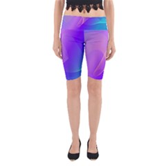 Vector Blend Screen Saver Colorful Yoga Cropped Leggings by Amaryn4rt