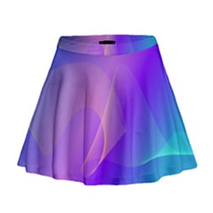 Vector Blend Screen Saver Colorful Mini Flare Skirt by Amaryn4rt