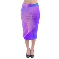 Vector Blend Screen Saver Colorful Midi Pencil Skirt by Amaryn4rt