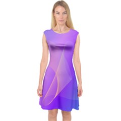 Vector Blend Screen Saver Colorful Capsleeve Midi Dress by Amaryn4rt