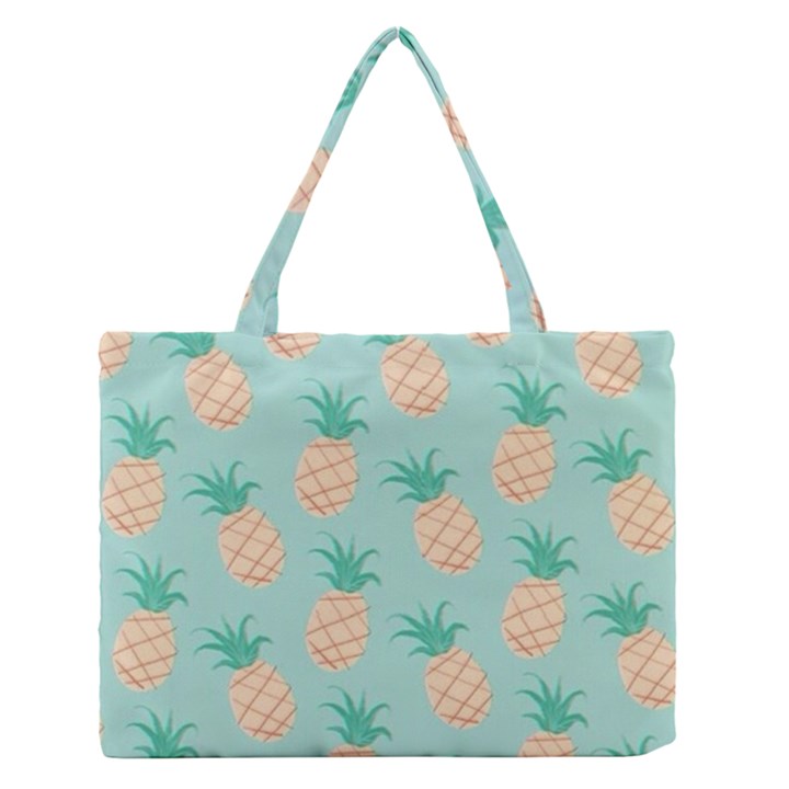 Cute pineapple  Medium Zipper Tote Bag