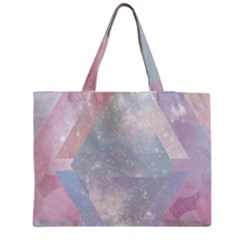 Colorful Pastel Crystal Medium Zipper Tote Bag by Brittlevirginclothing