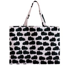 Black Cat Zipper Mini Tote Bag by Brittlevirginclothing