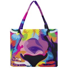 Colorful Lion s Face  Mini Tote Bag by Brittlevirginclothing