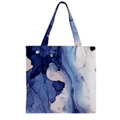 Paint in water Zipper Grocery Tote Bag