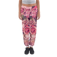 Beautiful Pink Roses  Women s Jogger Sweatpants