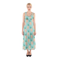 Cute Pineapple Sleeveless Maxi Dress