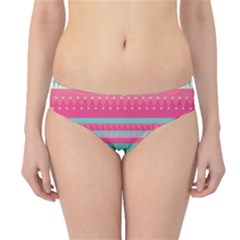 Lovely Pink Bohemian Hipster Bikini Bottoms