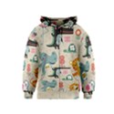 Cute cartoon animals Kids  Zipper Hoodie View1