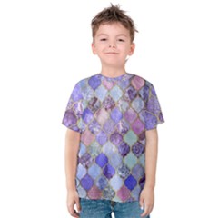 Blue Moroccan Mosaic Kids  Cotton Tee