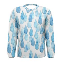 Rain Drops Men s Long Sleeve Tee by Brittlevirginclothing