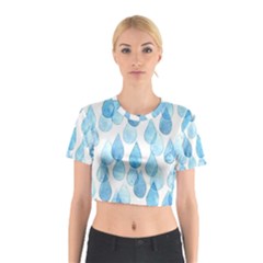 Rain Drops Cotton Crop Top by Brittlevirginclothing