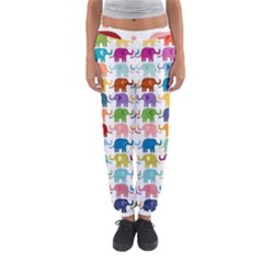 Colorful Small Elephants Women s Jogger Sweatpants by Brittlevirginclothing