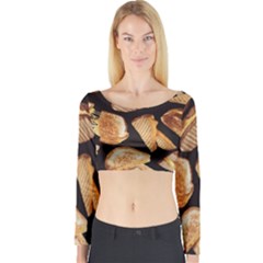 Delicious Snacks Long Sleeve Crop Top by Brittlevirginclothing