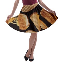 Delicious Snacks A-line Skater Skirt