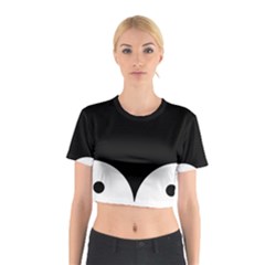 Cute Pinguin Cotton Crop Top by Brittlevirginclothing