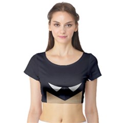 Batman  Short Sleeve Crop Top (tight Fit)