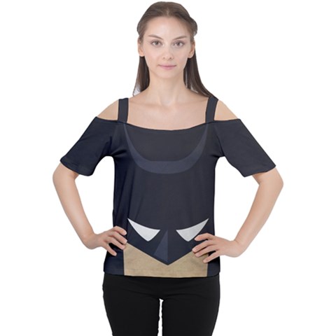 Batman  Women s Cutout Shoulder Tee by Brittlevirginclothing