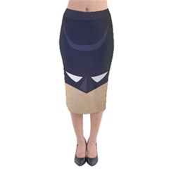 Batman  Velvet Midi Pencil Skirt