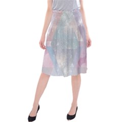 Pastel Colored Crystal Midi Beach Skirt