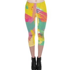 Paint Brush Capri Leggings 