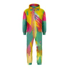 Paint Brush Hooded Jumpsuit (kids) by Brittlevirginclothing