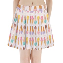 Cute Ice Cream Pleated Mini Skirt by Brittlevirginclothing