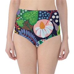 Japanese Inspired  High-waist Bikini Bottoms by Brittlevirginclothing