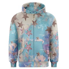 Pastel Stars Men s Zipper Hoodie by Brittlevirginclothing