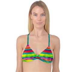 Painted Wet  Paper Reversible Tri Bikini Top