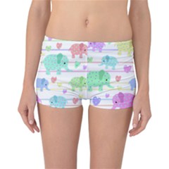 Elephant pastel pattern Reversible Bikini Bottoms