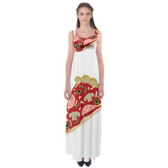 Pizza slice Empire Waist Maxi Dress