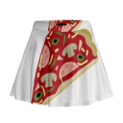 Pizza slice Mini Flare Skirt