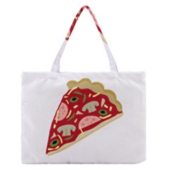 Pizza slice Medium Zipper Tote Bag