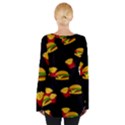 Hamburgers and french fries pattern Women s Tie Up Tee View2