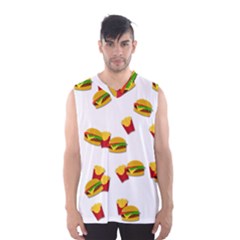 Hamburgers And French Fries  Men s Basketball Tank Top by Valentinaart
