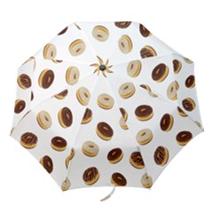 Donuts Pattern Folding Umbrellas by Valentinaart