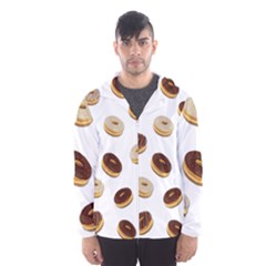 Donuts Pattern Hooded Wind Breaker (men) by Valentinaart