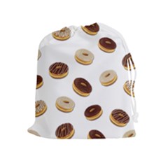 Donuts Pattern Drawstring Pouches (extra Large) by Valentinaart
