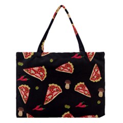 Pizza Slice Patter Medium Tote Bag by Valentinaart
