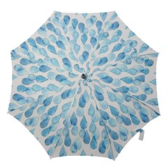Rain Drops Hook Handle Umbrellas (large) by Brittlevirginclothing