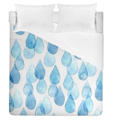 Rain Drops Duvet Cover (queen Size) by Brittlevirginclothing