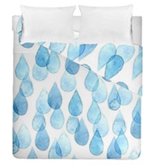 Rain Drops Duvet Cover Double Side (queen Size) by Brittlevirginclothing