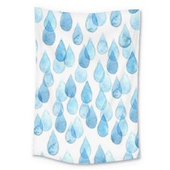 Rain Drops Large Tapestry by Brittlevirginclothing